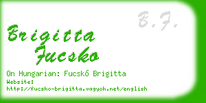 brigitta fucsko business card